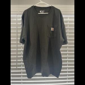 Mens Carhartt Short Sleeve Shirt XL Black (Loose Fit)